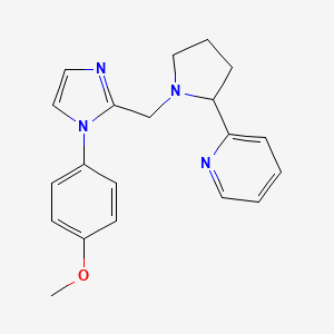 2-(1-{[1-(4-methoxyphenyl)-1H-imidazol-2-yl]methyl}pyrrolidin-2-yl)pyridine