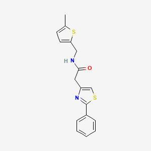 N-[(5-methyl-2-thienyl)methyl]-2-(2-phenyl-1,3-thiazol-4-yl)acetamide