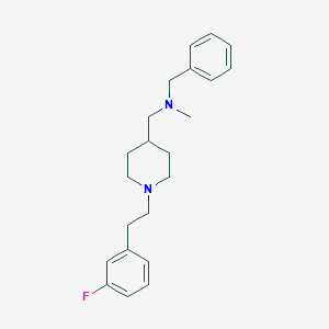 molecular formula C22H29FN2 B4256810 N-benzyl-1-{1-[2-(3-fluorophenyl)ethyl]-4-piperidinyl}-N-methylmethanamine 