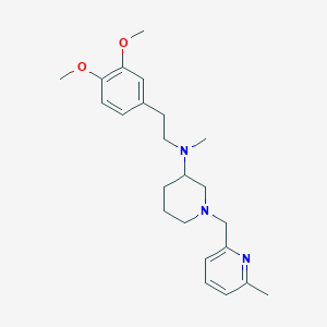 N-[2-(3,4-dimethoxyphenyl)ethyl]-N-methyl-1-[(6-methyl-2-pyridinyl)methyl]-3-piperidinamine