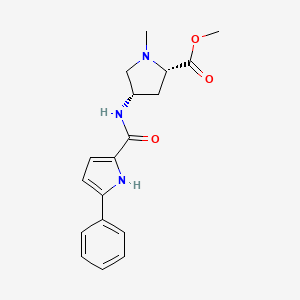 methyl (2S,4S)-1-methyl-4-{[(5-phenyl-1H-pyrrol-2-yl)carbonyl]amino}pyrrolidine-2-carboxylate