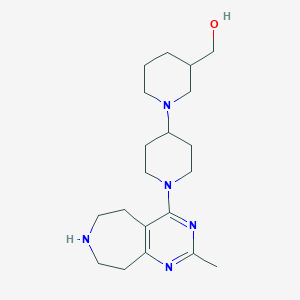 molecular formula C20H33N5O B4256881 [1'-(2-methyl-6,7,8,9-tetrahydro-5H-pyrimido[4,5-d]azepin-4-yl)-1,4'-bipiperidin-3-yl]methanol 