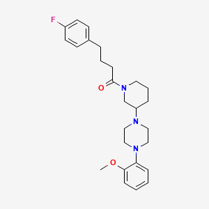 1-{1-[4-(4-fluorophenyl)butanoyl]-3-piperidinyl}-4-(2-methoxyphenyl)piperazine