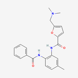 N-[2-(benzoylamino)-5-methylphenyl]-5-[(dimethylamino)methyl]-2-furamide