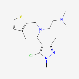 N-[(5-chloro-1,3-dimethyl-1H-pyrazol-4-yl)methyl]-N',N'-dimethyl-N-[(3-methyl-2-thienyl)methyl]ethane-1,2-diamine