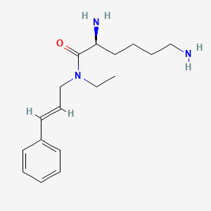 N~1~-ethyl-N~1~-[(2E)-3-phenyl-2-propen-1-yl]-L-lysinamide dihydrochloride