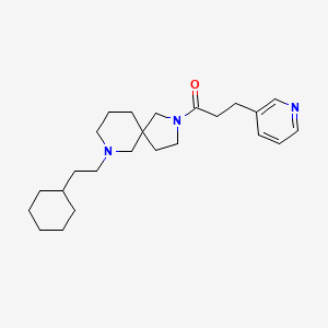 7-(2-cyclohexylethyl)-2-[3-(3-pyridinyl)propanoyl]-2,7-diazaspiro[4.5]decane