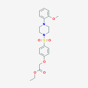Ethyl (4-{[4-(2-methoxyphenyl)-1-piperazinyl]sulfonyl}phenoxy)acetate