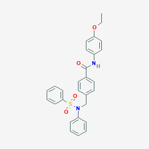 N-(4-ethoxyphenyl)-4-{[(phenylsulfonyl)anilino]methyl}benzamide