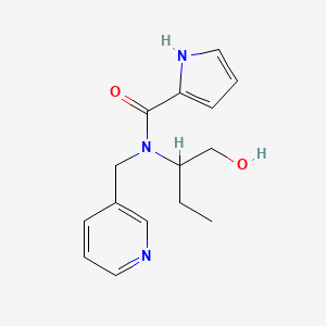 molecular formula C15H19N3O2 B4257104 N-[1-(hydroxymethyl)propyl]-N-(pyridin-3-ylmethyl)-1H-pyrrole-2-carboxamide 