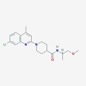 1-(7-chloro-4-methylquinolin-2-yl)-N-(2-methoxy-1-methylethyl)piperidine-4-carboxamide