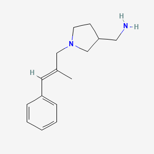 molecular formula C15H22N2 B4257113 ({1-[(2E)-2-methyl-3-phenyl-2-propen-1-yl]-3-pyrrolidinyl}methyl)amine dihydrochloride 