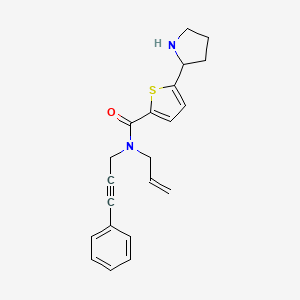 N-allyl-N-(3-phenyl-2-propyn-1-yl)-5-(2-pyrrolidinyl)-2-thiophenecarboxamide hydrochloride