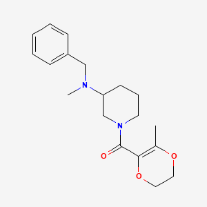 molecular formula C19H26N2O3 B4257146 N-benzyl-N-methyl-1-[(3-methyl-5,6-dihydro-1,4-dioxin-2-yl)carbonyl]-3-piperidinamine 