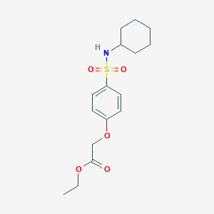 Ethyl {4-[(cyclohexylamino)sulfonyl]phenoxy}acetate