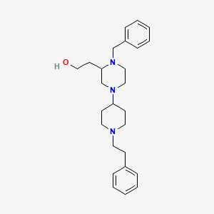 molecular formula C26H37N3O B4257215 2-{1-benzyl-4-[1-(2-phenylethyl)-4-piperidinyl]-2-piperazinyl}ethanol 