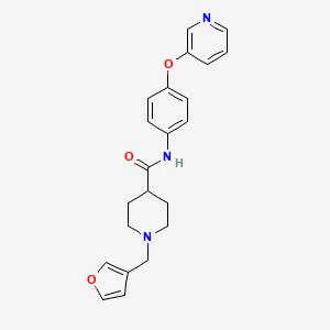 1-(3-furylmethyl)-N-[4-(3-pyridinyloxy)phenyl]-4-piperidinecarboxamide