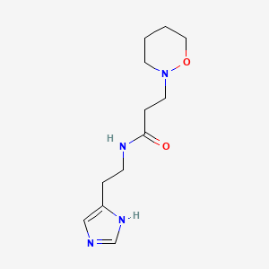N-[2-(1H-imidazol-4-yl)ethyl]-3-(1,2-oxazinan-2-yl)propanamide