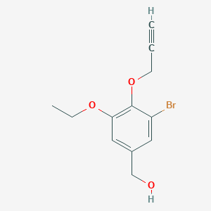 molecular formula C12H13BrO3 B425732 [3-Bromo-5-ethoxy-4-(2-propynyloxy)phenyl]methanol 