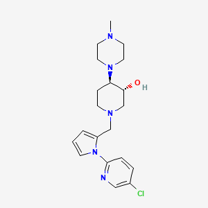 (3R*,4R*)-1-{[1-(5-chloro-2-pyridinyl)-1H-pyrrol-2-yl]methyl}-4-(4-methyl-1-piperazinyl)-3-piperidinol