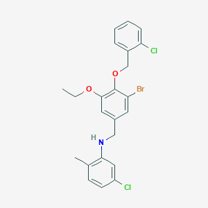 N-{3-bromo-4-[(2-chlorobenzyl)oxy]-5-ethoxybenzyl}-5-chloro-2-methylaniline