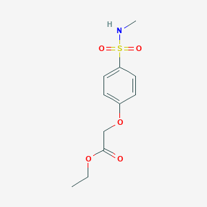molecular formula C11H15NO5S B425741 Ethyl {4-[(methylamino)sulfonyl]phenoxy}acetate 