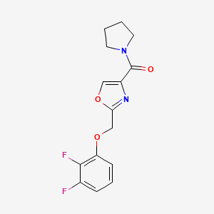 2-[(2,3-difluorophenoxy)methyl]-4-(1-pyrrolidinylcarbonyl)-1,3-oxazole