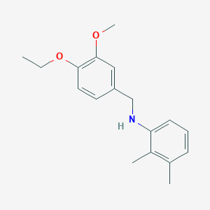 molecular formula C18H23NO2 B425745 N-(2,3-dimethylphenyl)-N-(4-ethoxy-3-methoxybenzyl)amine 