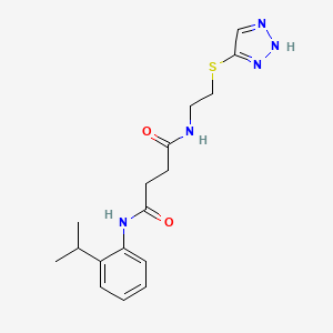 N-(2-isopropylphenyl)-N'-[2-(1H-1,2,3-triazol-5-ylthio)ethyl]succinamide