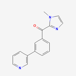 molecular formula C16H13N3O B4257522 (1-methyl-1H-imidazol-2-yl)(3-pyridin-3-ylphenyl)methanone 