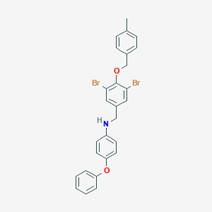 N-{3,5-dibromo-4-[(4-methylbenzyl)oxy]benzyl}-N-(4-phenoxyphenyl)amine