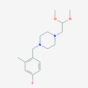 1-(2,2-dimethoxyethyl)-4-(4-fluoro-2-methylbenzyl)piperazine