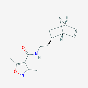 N-{2-[(1S*,2S*,4S*)-bicyclo[2.2.1]hept-5-en-2-yl]ethyl}-3,5-dimethyl-4-isoxazolecarboxamide