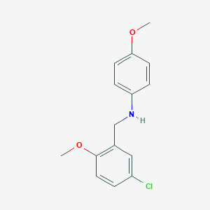 molecular formula C15H16ClNO2 B425760 N-(5-chloro-2-methoxybenzyl)-4-methoxyaniline 