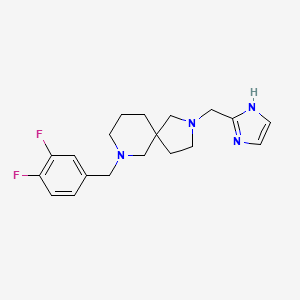 7-(3,4-difluorobenzyl)-2-(1H-imidazol-2-ylmethyl)-2,7-diazaspiro[4.5]decane