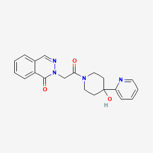molecular formula C20H20N4O3 B4257641 2-{2-[4-hydroxy-4-(2-pyridinyl)-1-piperidinyl]-2-oxoethyl}-1(2H)-phthalazinone 