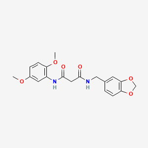 N-(1,3-benzodioxol-5-ylmethyl)-N'-(2,5-dimethoxyphenyl)malonamide