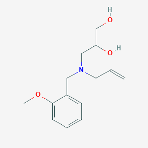 molecular formula C14H21NO3 B4257692 3-[allyl(2-methoxybenzyl)amino]propane-1,2-diol 