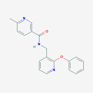 molecular formula C19H17N3O2 B4257725 6-methyl-N-[(2-phenoxy-3-pyridinyl)methyl]nicotinamide 