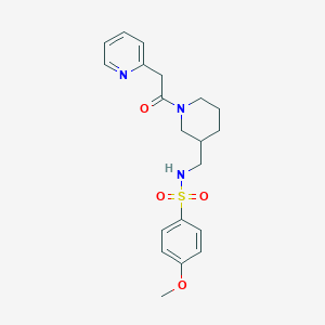 molecular formula C20H25N3O4S B4257775 4-methoxy-N-{[1-(2-pyridinylacetyl)-3-piperidinyl]methyl}benzenesulfonamide 