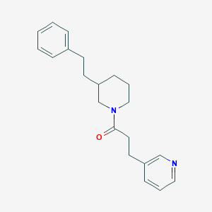 molecular formula C21H26N2O B4257810 3-{3-oxo-3-[3-(2-phenylethyl)-1-piperidinyl]propyl}pyridine 
