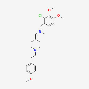 molecular formula C25H35ClN2O3 B4257830 (2-chloro-3,4-dimethoxybenzyl)({1-[2-(4-methoxyphenyl)ethyl]-4-piperidinyl}methyl)methylamine 
