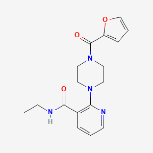 molecular formula C17H20N4O3 B4257848 N-ethyl-2-[4-(2-furoyl)-1-piperazinyl]nicotinamide 