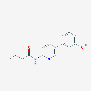 molecular formula C15H16N2O2 B4257868 N-[5-(3-hydroxyphenyl)-2-pyridinyl]butanamide 