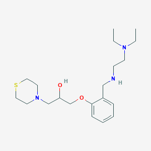 1-[2-({[2-(diethylamino)ethyl]amino}methyl)phenoxy]-3-(4-thiomorpholinyl)-2-propanol