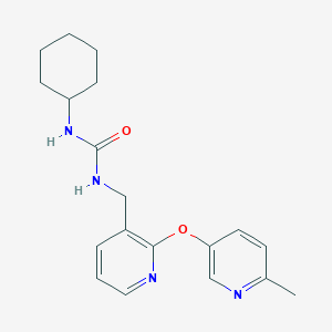 molecular formula C19H24N4O2 B4257887 N-cyclohexyl-N'-({2-[(6-methyl-3-pyridinyl)oxy]-3-pyridinyl}methyl)urea 
