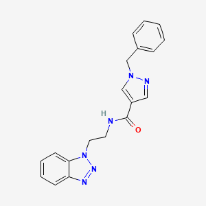 N-[2-(1H-1,2,3-benzotriazol-1-yl)ethyl]-1-benzyl-1H-pyrazole-4-carboxamide