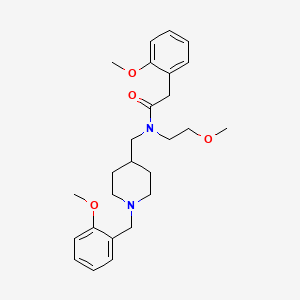 molecular formula C26H36N2O4 B4257913 N-{[1-(2-methoxybenzyl)-4-piperidinyl]methyl}-N-(2-methoxyethyl)-2-(2-methoxyphenyl)acetamide 