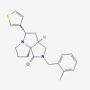 molecular formula C21H24N2OS B4257946 (3aS*,5S*,9aS*)-2-(2-methylbenzyl)-5-(3-thienyl)hexahydro-7H-pyrrolo[3,4-g]pyrrolizin-1(2H)-one 