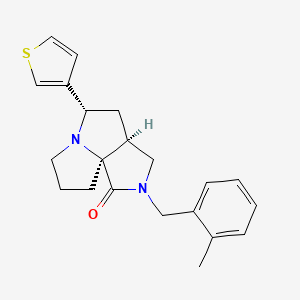 (3aS*,5S*,9aS*)-2-(2-methylbenzyl)-5-(3-thienyl)hexahydro-7H-pyrrolo[3,4-g]pyrrolizin-1(2H)-one